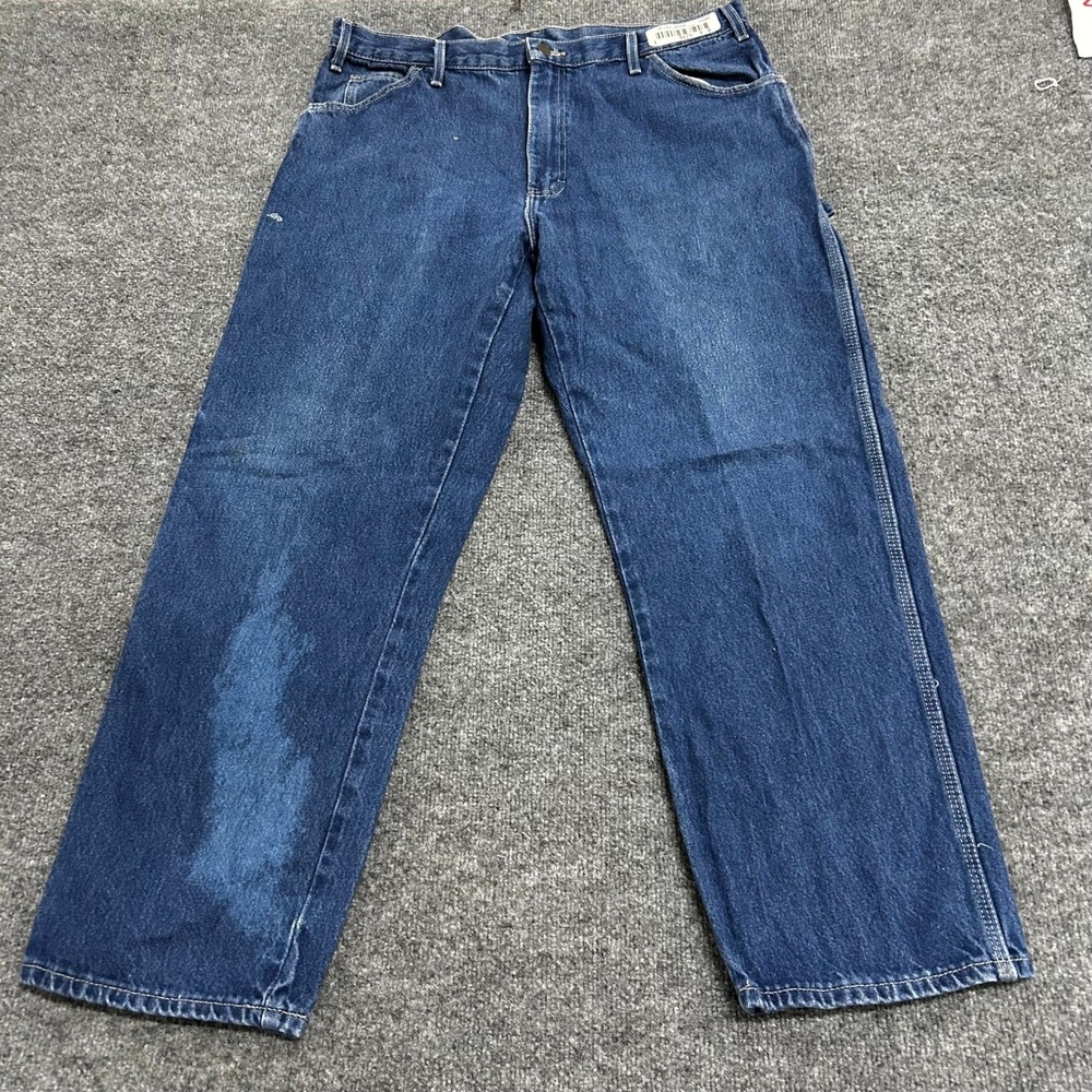 Dickies Jeans Mens Size 38x30 Blue Relaxed Fit Straight Leg Denim LU200RNB